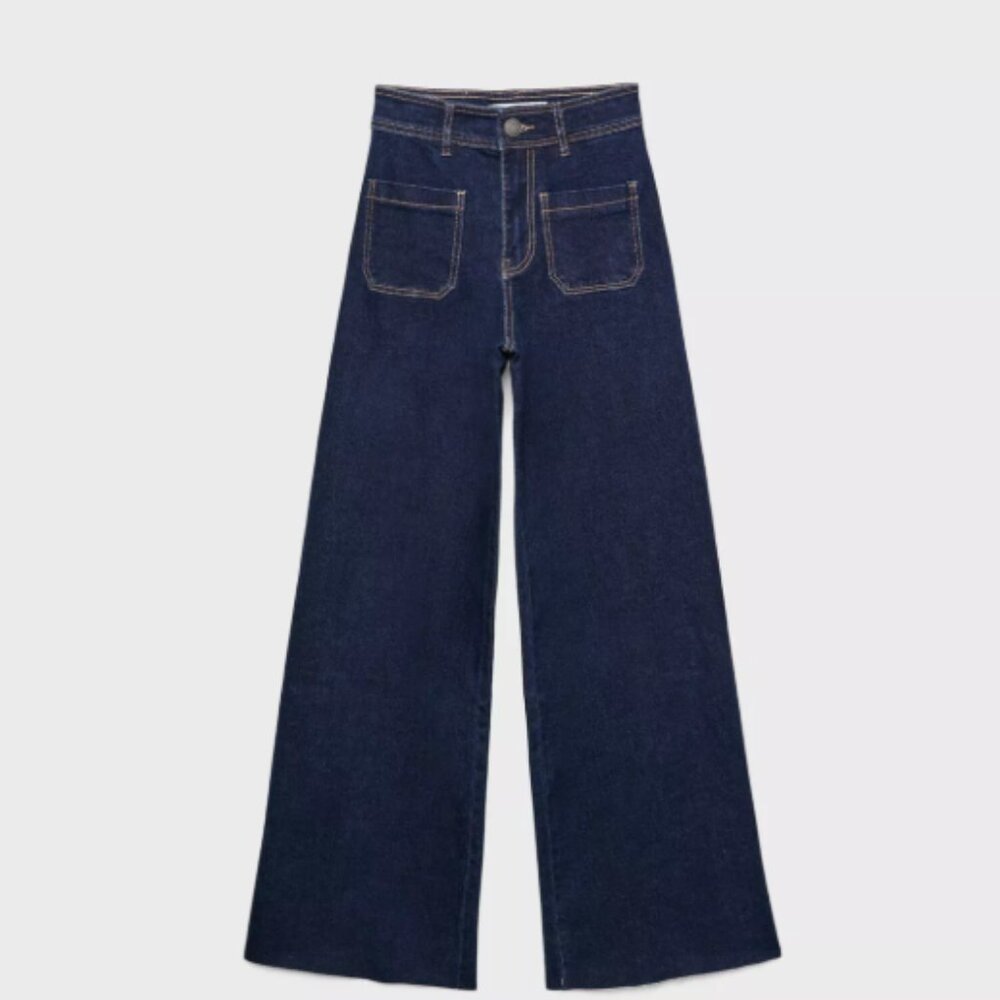 NWT Zara slim fit marine denim
